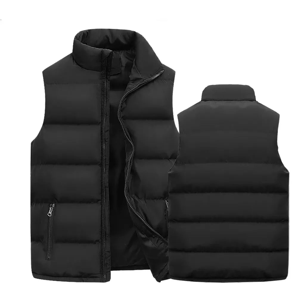 Men's Warm Zip-Up Padded Vest