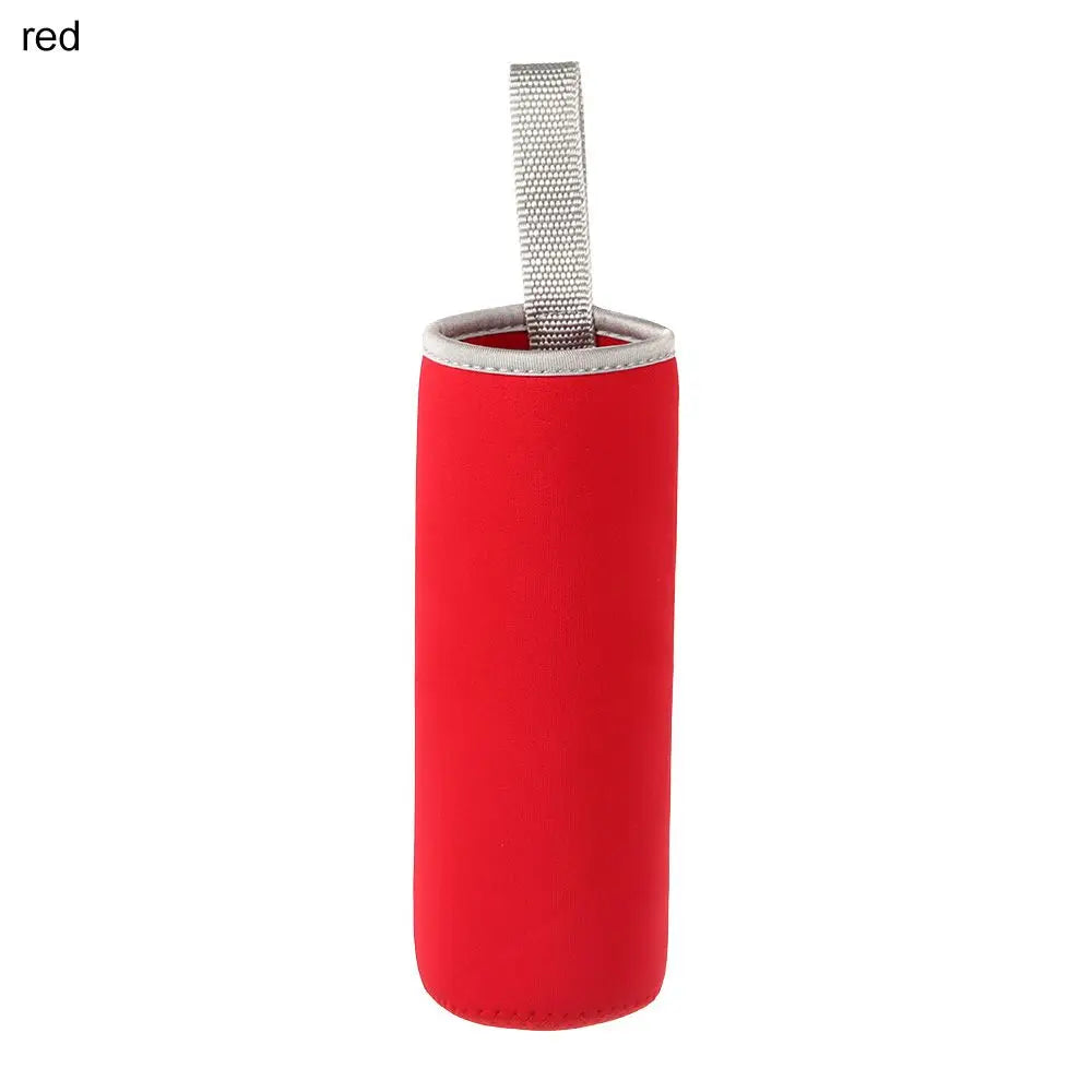 500ml Portable Neoprene Vacuum Cup Sleeve Water Bottle Cover Insulator Sleeve Bag Glass Bottle Case Pouch Sport Accessories