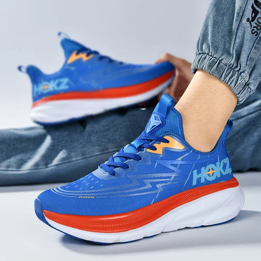 Men's Running Shoes Cushioning Non-Slip Luxury shoes Breathable Mesh Trainer Race Jogging Sneakers Outdoor Couple Off-road Shoes