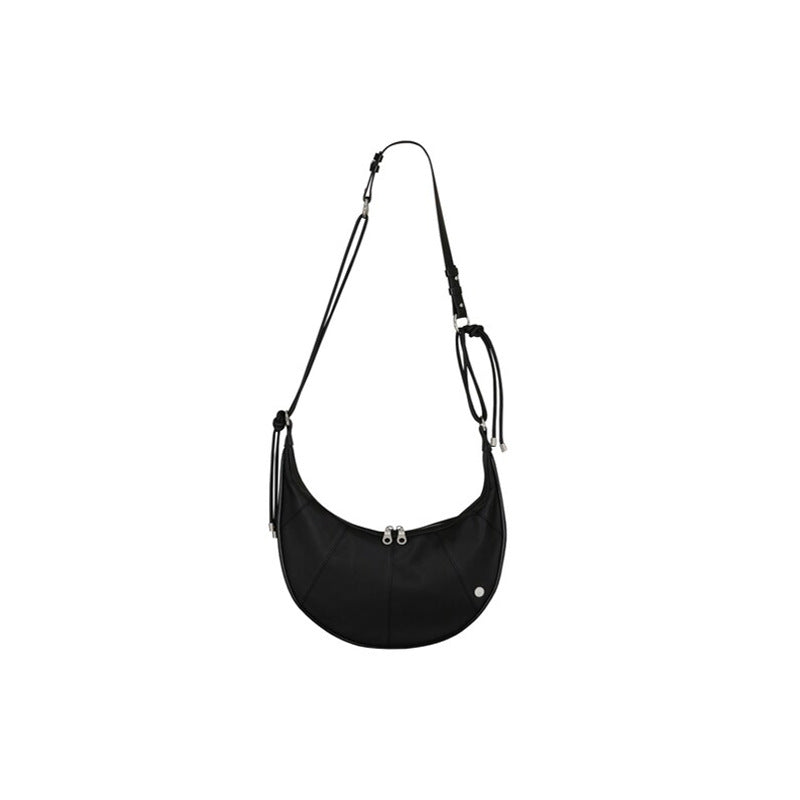 Capacity Soft Leather Crescent-shaped Shoulder Bag