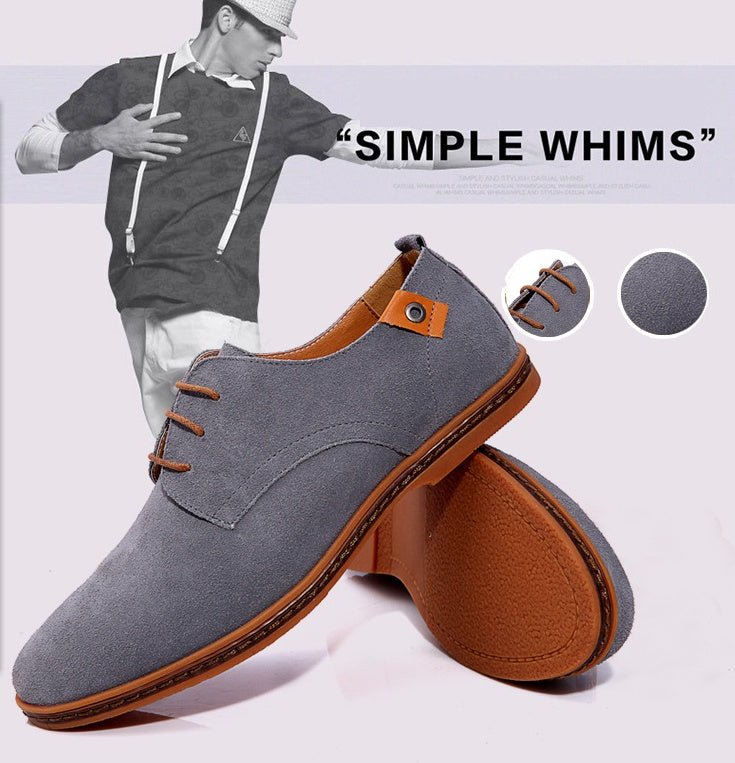 Men's shoes, men's shoes, casual leather shoes. - TRYSHOPPY