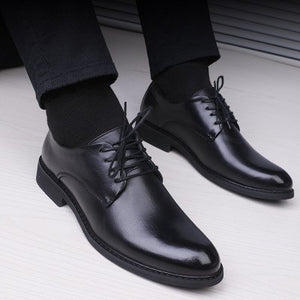 Black Shoes With Pointed Toe For Men - TRYSHOPPY