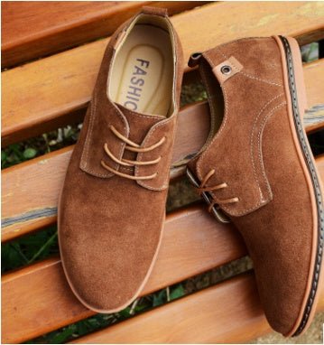 Men's shoes, men's shoes, casual leather shoes. - TRYSHOPPY