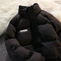 Men's Loose Stand-collar American Retro Waffle Cotton Coat - TRYSHOPPY