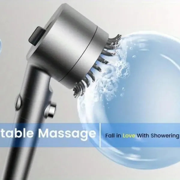 Advanced Filtration Shower System - Turbo Pressure Flow, 5-Layer Filter & Switch Control For Home & Pet Use