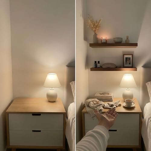 BAOBAB WORKSHOP Wood Floating Shelves, Bathroom Shelf 24 inch, Walnut Floating Shelf for Wall Mounted, Solid Wooden Wall Shelves for Bedroom Kitchen, Walnut Finish, 24 x 6.7, Set of 2