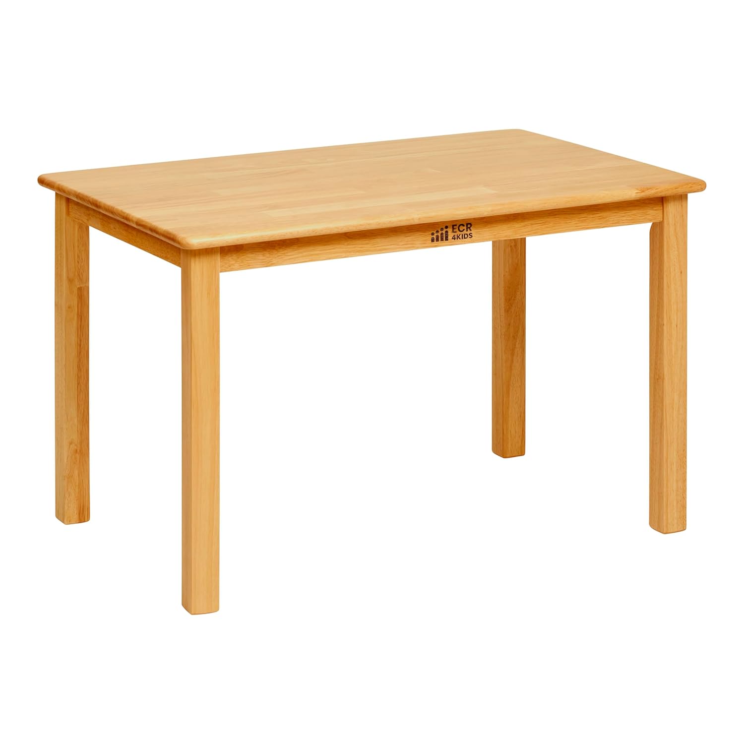 ECR4Kids 24in x 36in Rectangular Hardwood Table with 22in Legs, Kids Furniture, Honey