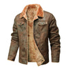 Fur-trimmed Lapel Jacket For Men, Winter Fleece-lined Coat - TRYSHOPPY