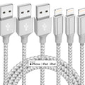 iPhone Charger 3 Pack 10 ft Apple MFi Certified Lightning Nylon Braided Cable Fast Charging Cord Compatible with iPhone 13 12 11 Pro Max XR XS X 8 7 6 Plus SE iPad and More