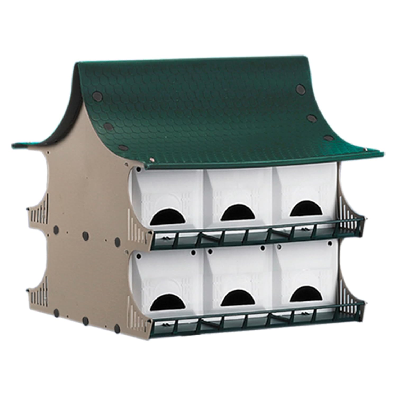 S&K 12 Room Purple Martin House Package - Complete Birdhouse Kit with Telescoping Pole, Decoys, and Guidebook
