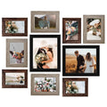LUCKYLIFE Picture Frames Collage Wall Decor 10-Pack, Gallery Wall Frame Set with 8x10 5x7 4x6 Frames in 3 Different Finishes