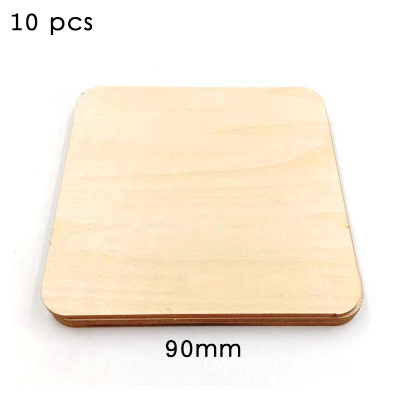 Log rounded square wood chip sandwich special-shaped wood chip