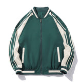 Striped Baseball Collar Autumn And Winter New Men - TRYSHOPPY