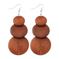 Fashion personality wood earrings