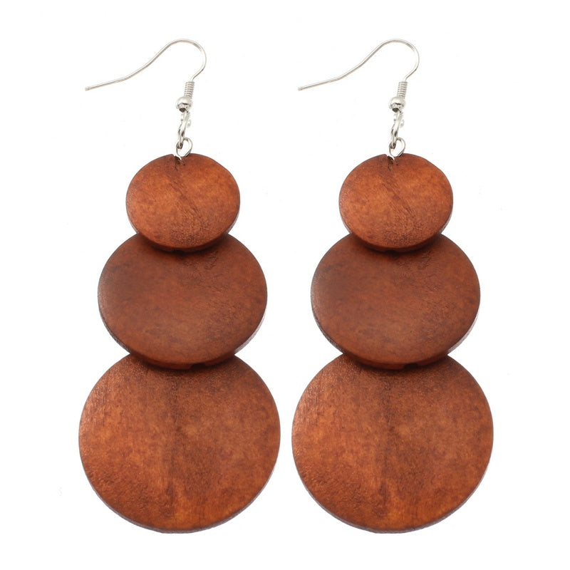 Fashion personality wood earrings