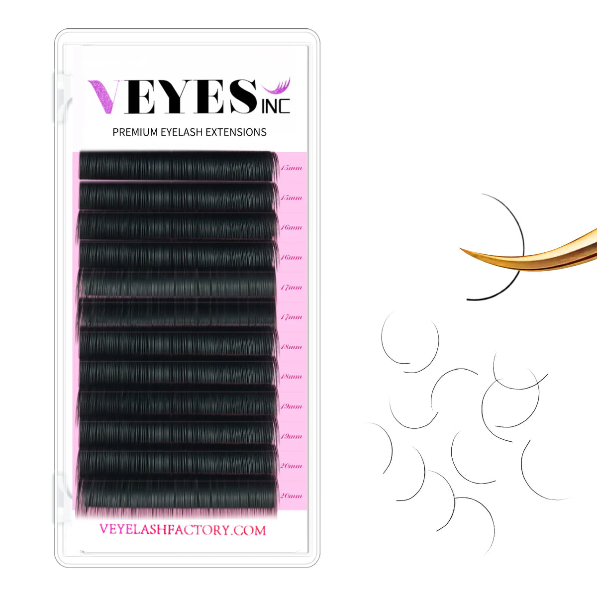 8–20mm Matte Faux Mink Lash Extensions