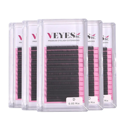 5-Case Faux Mink Individual Lash Extension Set