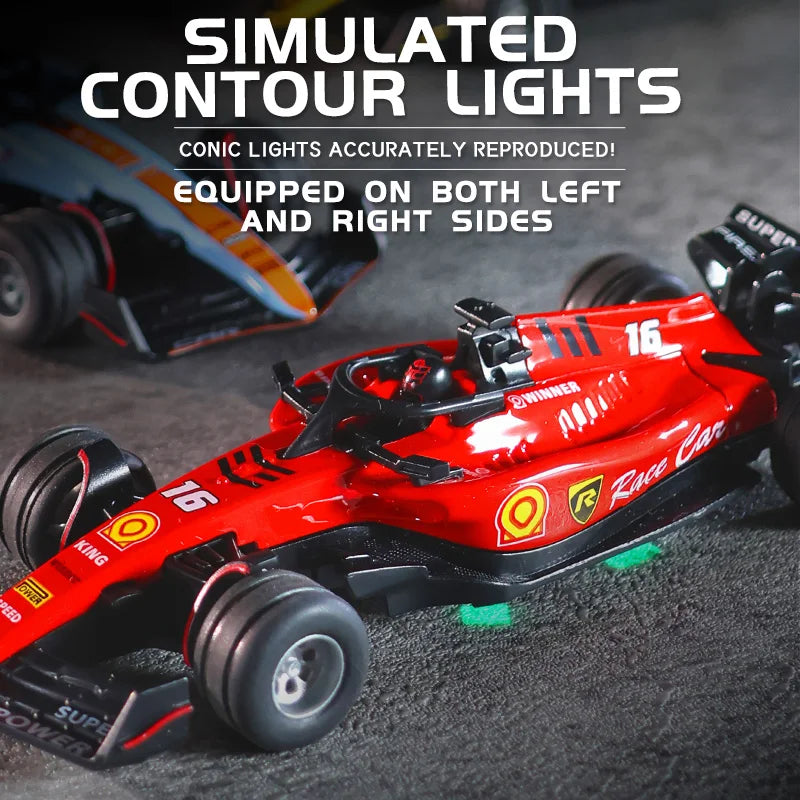 Hotfree 1/64 Mini RC F1 Racing Car, Pocket Size 2.4GHz Portable Drift Car with Remote & App Control, USB Rechargeable Formula Ra