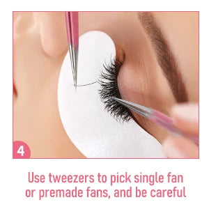 90° Precision Eyelash Extension Tweezers