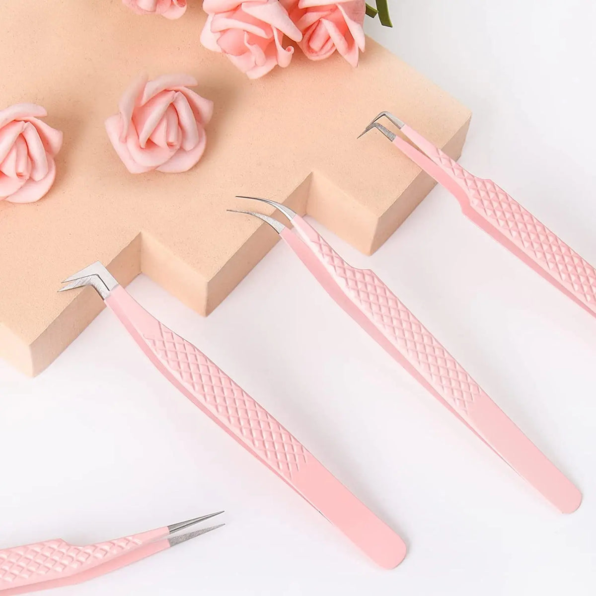 90° Precision Eyelash Extension Tweezers