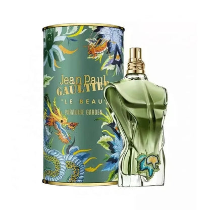 Le Beau Paradise Garden by Jean Paul Gaultier 125ml 4.2Oz for Men, Woody Aquatic Green Fragrance with Fresh Green and Salty Tropical Accords