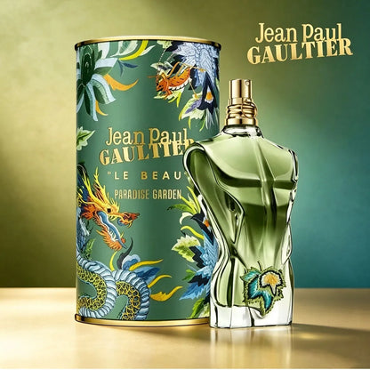 Le Beau Paradise Garden by Jean Paul Gaultier 125ml 4.2Oz for Men, Woody Aquatic Green Fragrance with Fresh Green and Salty Tropical Accords
