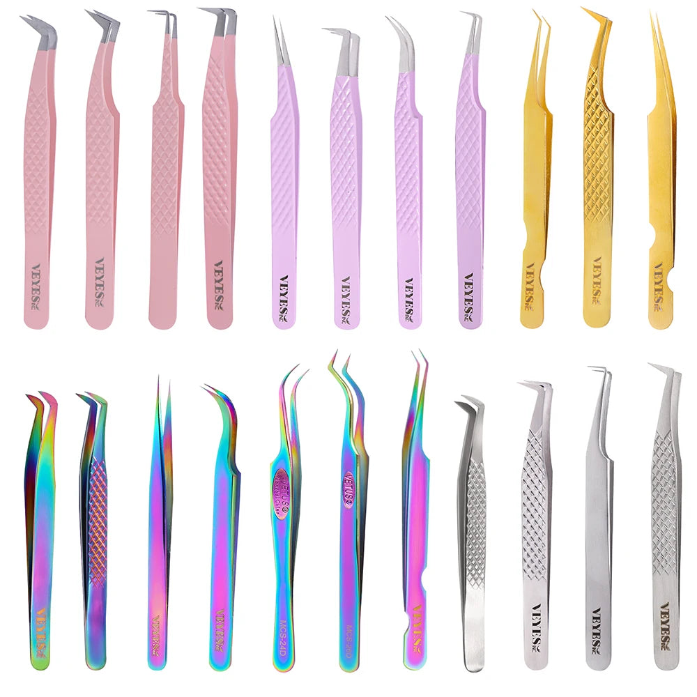 90° Precision Eyelash Extension Tweezers