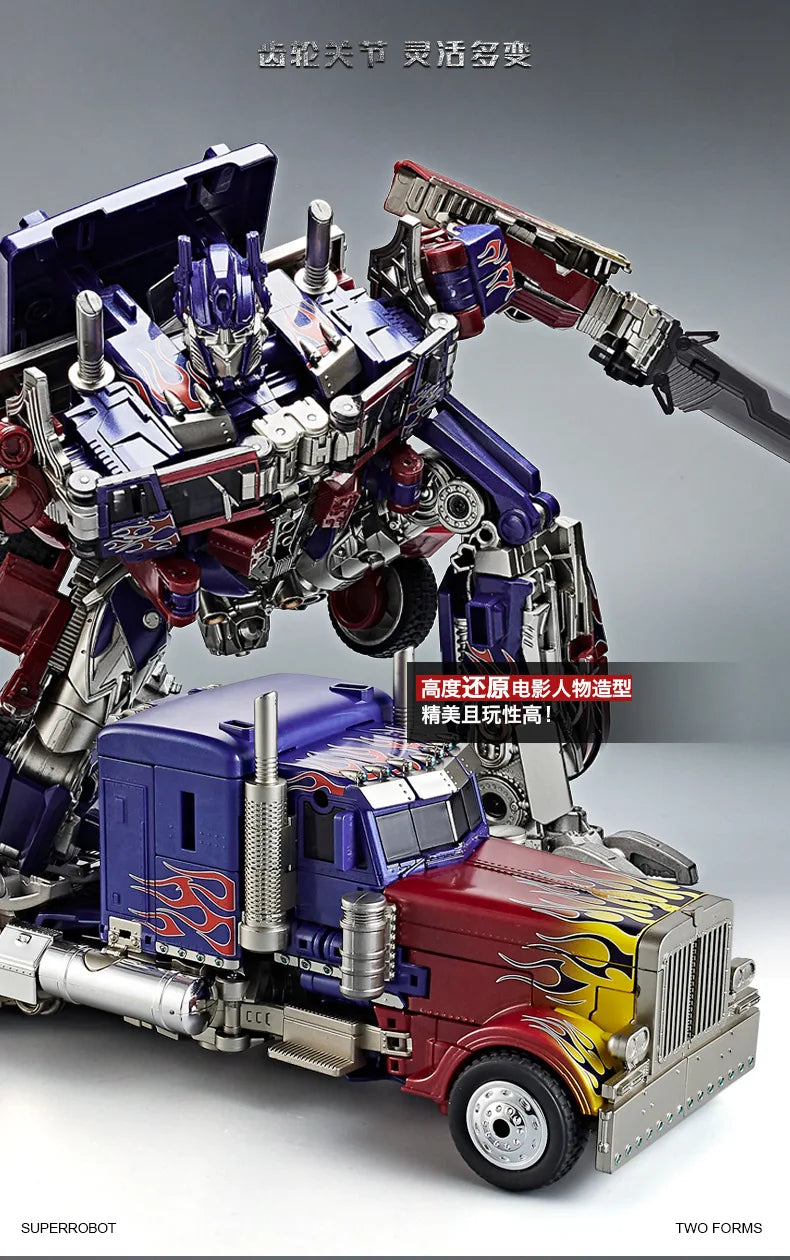 30CM Transformation Robot Toys Commander Optimus Alloy Robot Jetfire Autobots Figuras Model Kids Gift