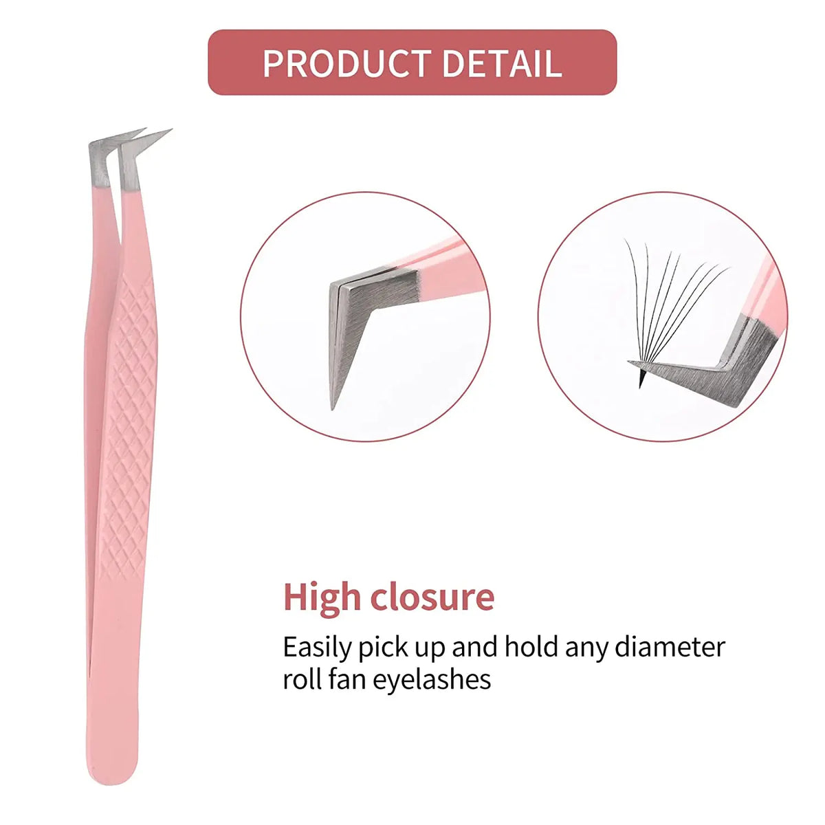 90° Precision Eyelash Extension Tweezers