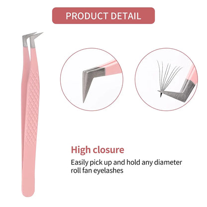 90° Precision Eyelash Extension Tweezers