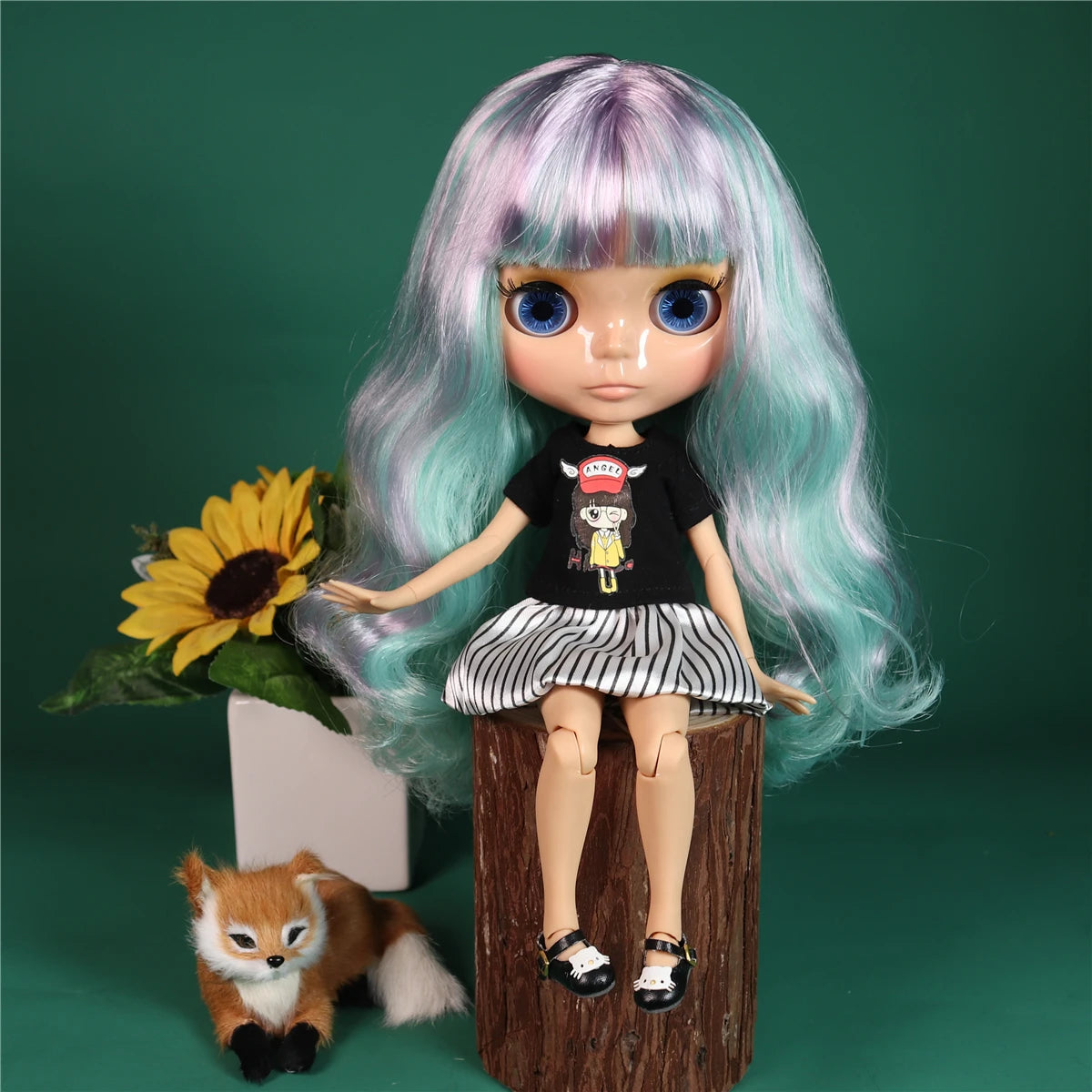 ICY DBS Blyth doll 1/6 bjd matte face shiny face joint body white skin tan skin dark skin 30cm toy girls gift
