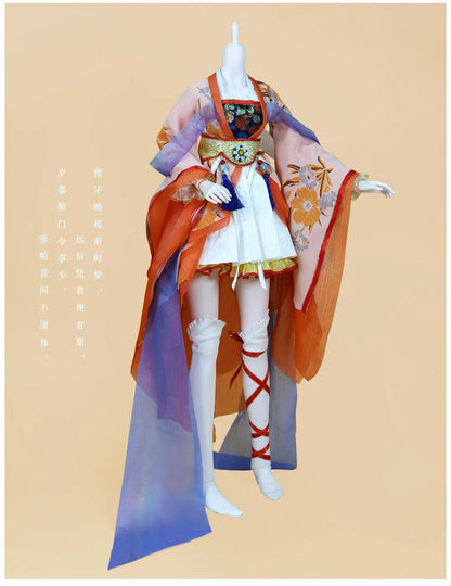 DBS Dream fairy clothes 1/3 bjd doll Outfits Ancient clothes Chinese style dress anime suit girls gift