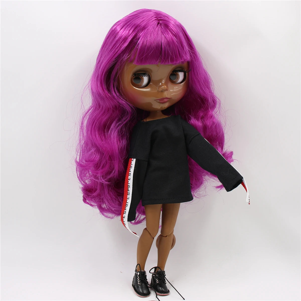 ICY DBS Blyth Doll Toy blyth doll joint body super black skin bjd 30cm doll for DIY custom doll anime girls