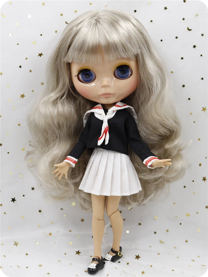 ICY DBS Blyth doll 1/6 bjd 30cm toy tan skin joint body shiny face with clothes shoes anime