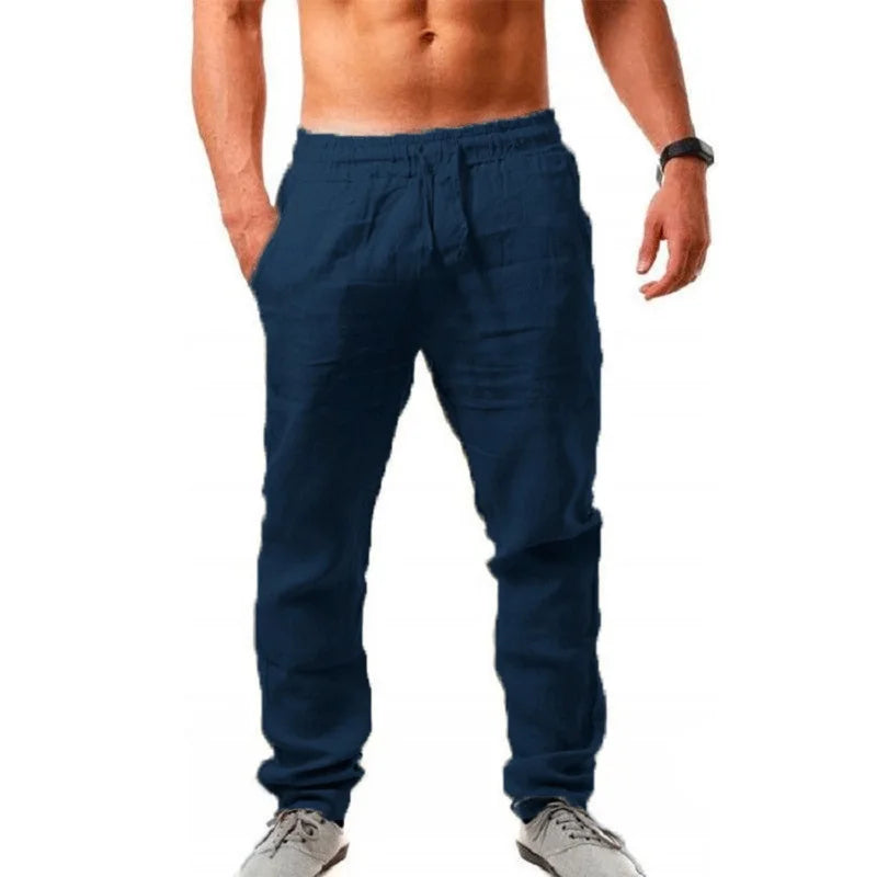 Men's Cotton-Linen Casual Pants