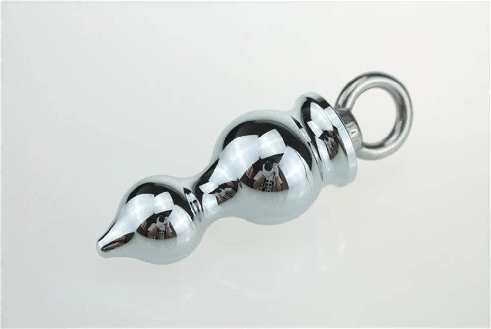 MwOiiOwM Metal Anal Beads Butt Stimulation Prostate Massager Stainless Steel Anus Plug Erotic Sex Toy for Women Men