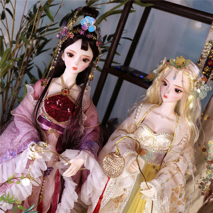 DBS 1/3 BJD Dream Fairy Doll  toy mechanical joint Body chinese style Collection doll including suit shoes makeup 60cm SD