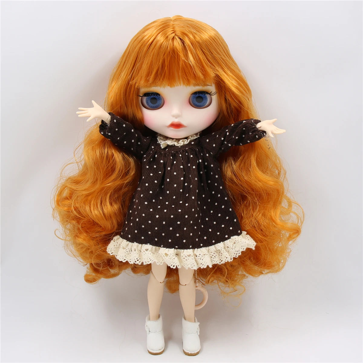 ICY DBS Blyth Doll bjd joint body orange hair matte face 1/6 toy BL0145 30cm girl gift anime