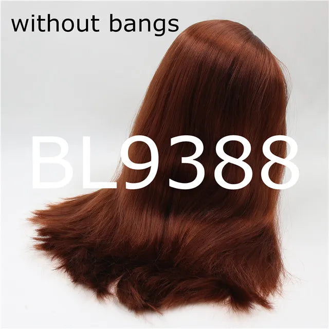 DBS blyth doll icy RBL scalp dome long straight hair wig for custom doll anime girls gift anime white skin blue hair red hair
