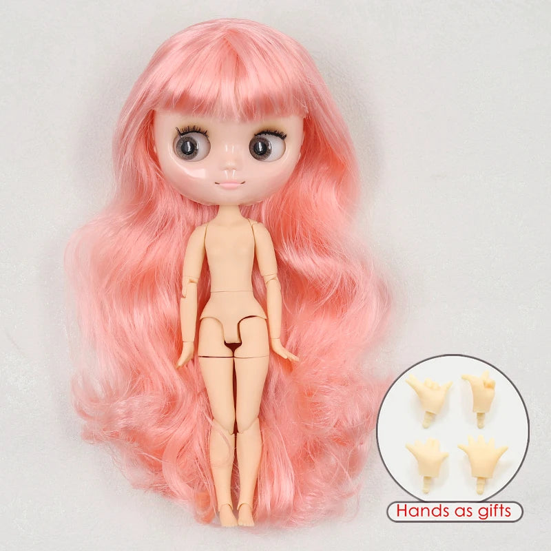 ICY DBS blyth middie doll 1/8 BJD shiny face long hair joint body 20cm toy girls gift