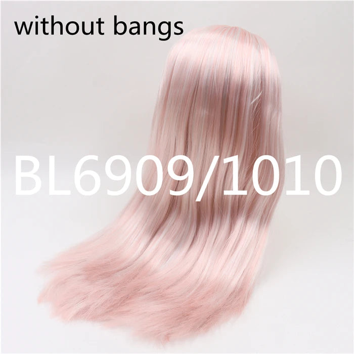 DBS blyth doll icy doll RBL wig only rbl scalp and dome straight hair for DIY custom anime blue hair purple hair black hair