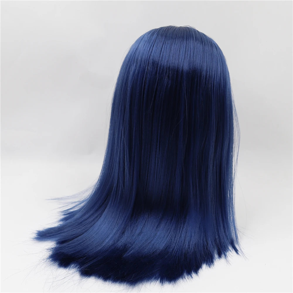 DBS blyth doll icy wig only rbl scalp and dome straight hair for DIY custom doll anime toy white skin tan skin dark skin