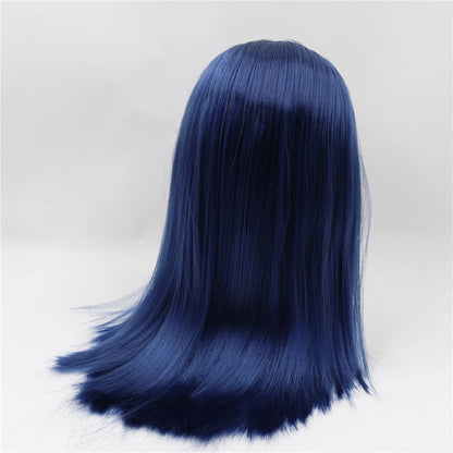 DBS blyth doll icy wig only rbl scalp and dome straight hair for DIY custom doll anime toy white skin tan skin dark skin