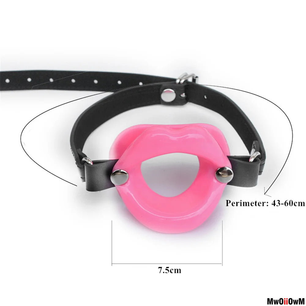 MwOiiOwM Cock Sucker Mouth Gag Erotic Toys Sexy Lip Oral Sex Gag Bondage Restraints Fetish BDSM Slave Adult Sex Toy For Couples