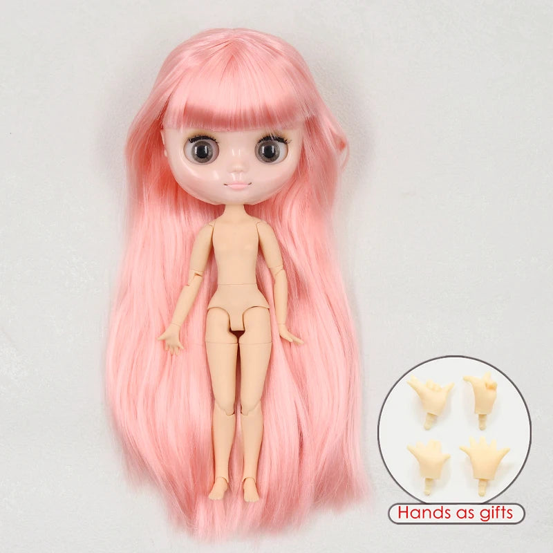 ICY DBS blyth middie doll 1/8 BJD shiny face long hair joint body 20cm toy girls gift