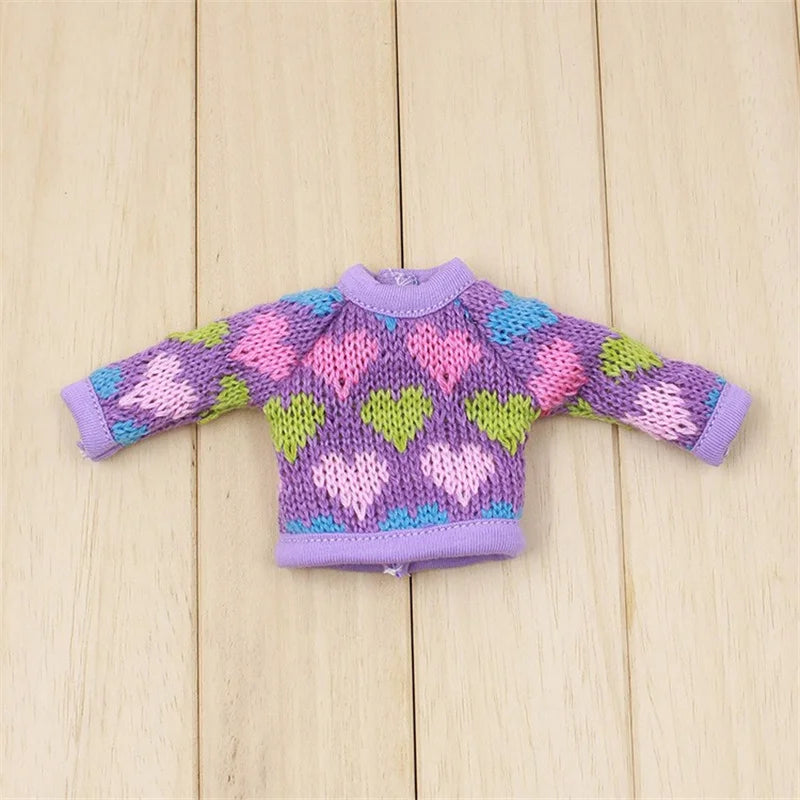 ICY DBS Blyth doll Colorful Sweater Toy Clothes Anime Outfits