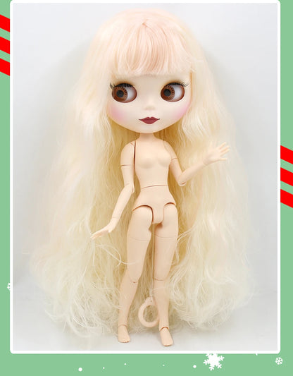 ICY DBS Blyth Doll 1/6 BJD Joint Body White Skin Tan Skin Dark Skin Matte Face Nude Doll 30cm Anime Toy Girls Gift