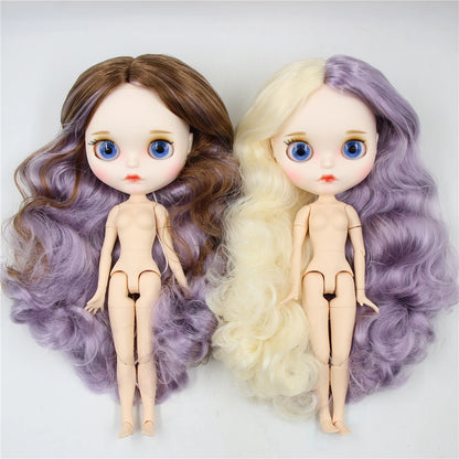 ICY DBS Blyth Doll 1/6 30cm toy bjd joint body matte face nude doll white skin random eyes colors anime girls