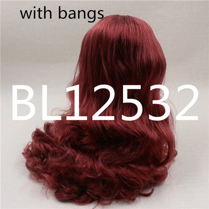 DBS blyth doll icy rbl scalp and dome wavy hair wig for DIY custom green hair purple hair blonde hair anime toy