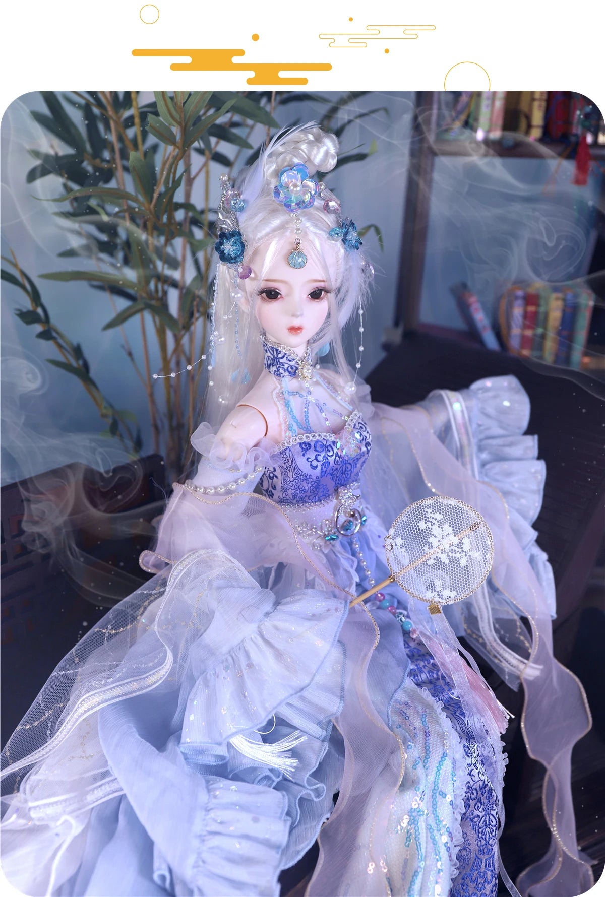 DBS 1/3 BJD Dream Fairy Doll  toy mechanical joint Body chinese style Collection doll including suit shoes makeup 60cm SD